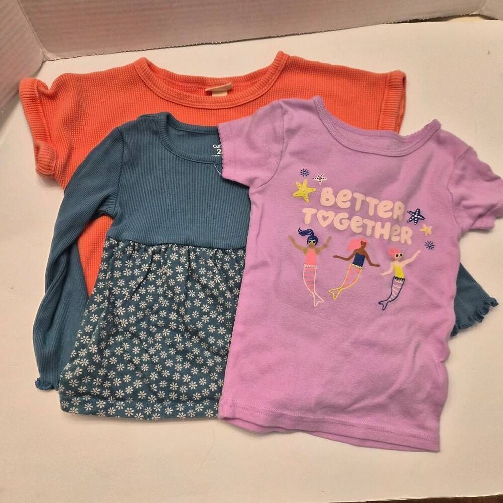 Carter's & Cat & Jack Asst Girls 12 month Tops Shirts: Summer Lightweight